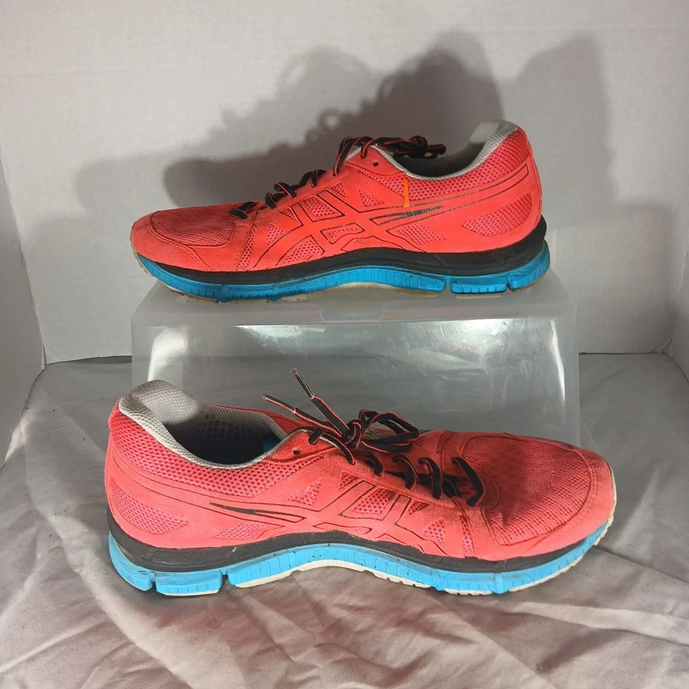 Asics Gel-Neo33 Running‎ Shoes Coral Pink Blue T272N Womens Size 9.5 Mens 8